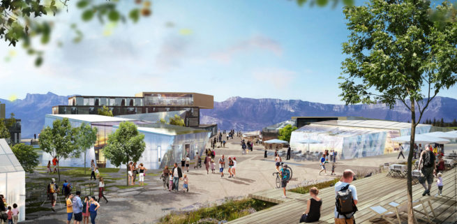 Chamrousse CENTRE - Requalification du Recoin - Atelier Anne Gardoni - Paysagiste architecte