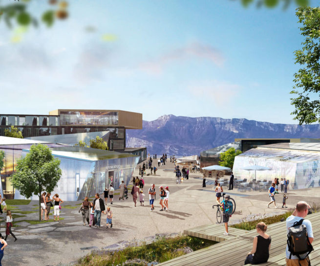 Chamrousse CENTRE - Requalification du Recoin - Atelier Anne Gardoni - Paysagiste architecte